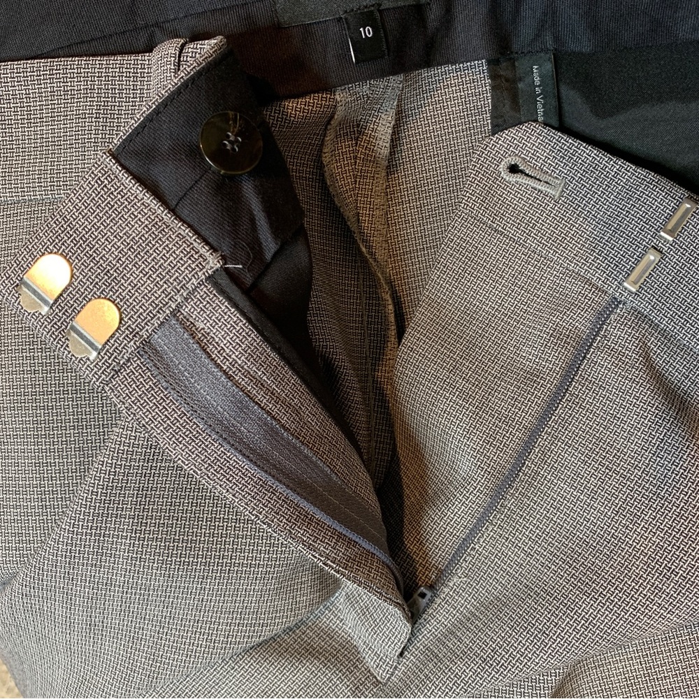 Theory Treeca 2 Geo Classic Cropped Trousers - Picture 3 of 10
